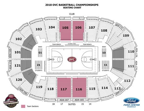 ford center seating chart.